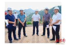 陈阁辉来云溪区调研水利国债项目建设情况