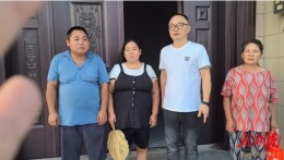 临澧县救助站护送走失人员回家