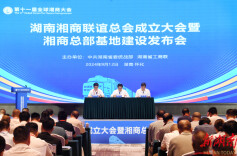 湖南湘商联谊总会成立 向文波等6人当选第一届轮值会长