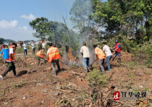 江华白芒营镇森林防火演练 防患未“燃”