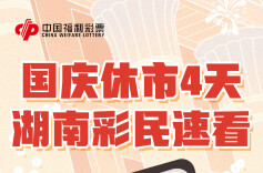 一图读懂 | 国庆休市4天，湖南彩民速看→
