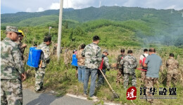江华沱江镇开展秋冬季森林防灭火应急演练