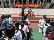 江华大圩镇：开展国防教育进校园活动