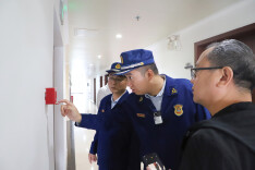 会同县消防救援大队检查供电企业消防安全