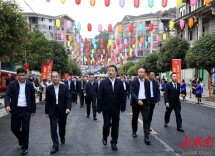 全国人大民委、国家民委祝贺团和省、市祝贺团抵达通道