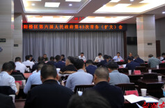 岳阳楼区政府第六届第43次常务（扩大）会议召开