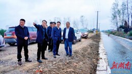 朱正权督导引澧济涔工程建设情况