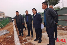 彭伟督导重点项目建设工作