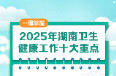 一图掌握！2025年湖南卫生健康工作十大重点