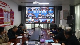 新港区参加岳阳市春节期间安全防范工作视频调度会