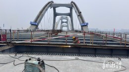 湘潭下摄司大桥主桥桥面施工进入新阶段