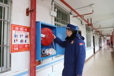 会同县：开展养老服务机构消防安全检查