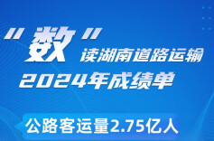 AI海报 ▏6组数据揭秘2024湖南道路运输成绩单