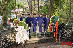 望城区书堂山消防站组织开展缅怀英烈活动