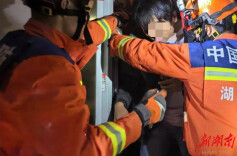 小区居民被困电梯，书堂山消防救援站迅速救援