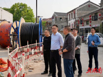 白再兴调研重点项目建设及防汛备汛工作