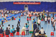 气排竞风流 “幸福向北 2025”开福区气排球联赛开赛