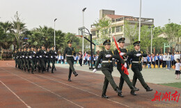 湖南工程学院联合湘潭九华和平科大小学开展国家安全教育宣传活动
