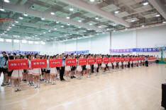 长沙理工大学第五届教职工羽毛球混合团体赛火热开幕