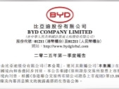 净利翻倍！比亚迪一季度各项盈利能力指标创新高