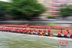 又到端午龙船时 悬望蛟龙争头彩