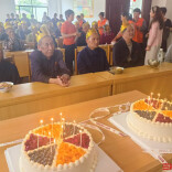 资兴：端午节前为养老院老人过集体生日