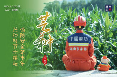 湖南消防推出芒种节气海报，提醒您用火安全不能忘