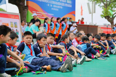 全民健身·毽行华夏 2025校园毽球送教公益活动走进岳阳岳纸学校