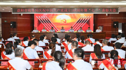 益阳市税务局召开庆祝中国共产党成立104周年暨“七一”表彰大会