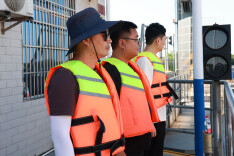 旗杆咀船闸顺利进行今年汛期首航