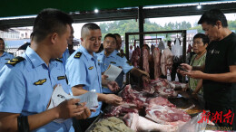 黄金坳镇开展白皮猪肉专项检查 守护群众“菜篮子”安全