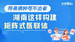政策简读丨所有病种可不出省 湖南这样构建矩阵式医联体