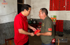 段贵建“八一”前夕走访慰问退役军人