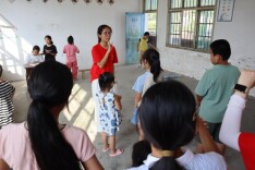 南华学子在侗族乡开展防溺水安全教育