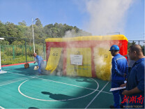 充气逃生屋、安全生产百错图……湖南火电创新开展工伤预防宣教活动