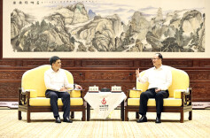 省政府与国家电网公司举行工作会谈 毛伟明庞骁刚出席