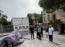 长沙民政职院开展暑期校园施工项目安全检查