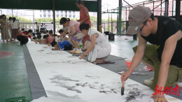 【聚力“一迎三创” 提升城市品质】福地漫游爱我家乡 鹤城区举办百米长卷绘美丽怀化活动