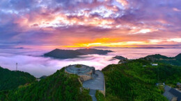 组图丨资兴：回龙秋日云海 绘就山水墨韵