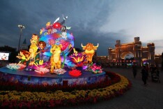 180个创意光影点亮世界公园，北京彩灯游园会持续至明年3月