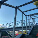 资兴市首座人行天桥即将投用