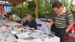 砚溪别院雅集开席：丹青妙手现场挥毫，笔墨丹青绘就东方意境