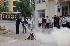 麻阳苗族自治县职业中等专业学校：开展消防安全逃生及防踩踏应急演练活动