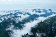 图片新闻 | 云海翻腾，矮寨大桥入画来