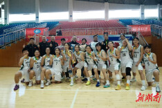 湘大女篮获省大学生篮球联赛冠军