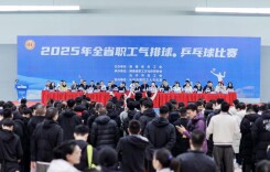 全省职工气排球·乒乓球比赛开幕