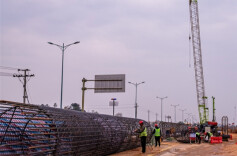 Construction of Road Project Linking South Changsha, Airport in Full Swing