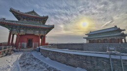 大雪初霁，香山脚下团城演武厅古朴雄壮