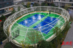 芙蓉区新添一普惠专业网球运动空间