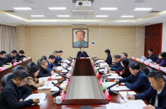 毛万春在省贸促会宣讲调研